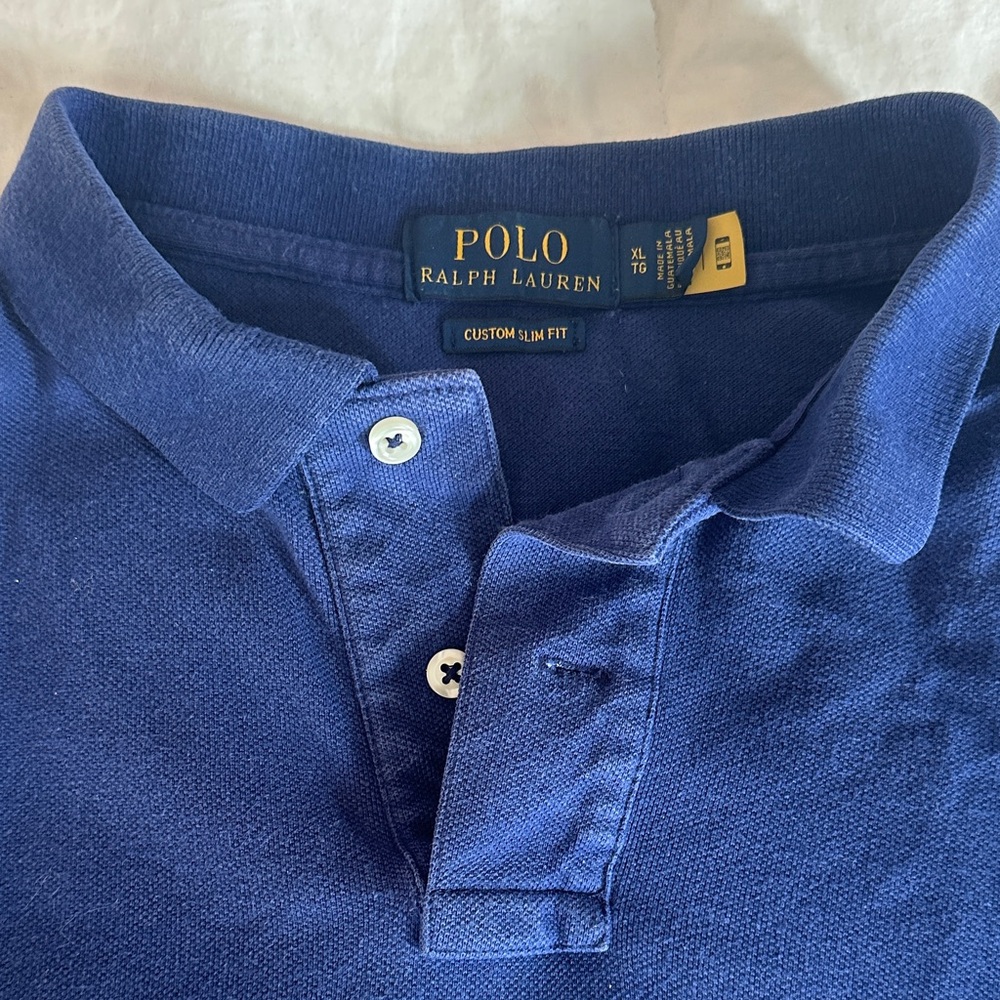 Polo by Ralph Lauren Men's Blue Polo Shirt